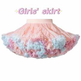 tutu裙春秋季2023生日女宝宝半身裙兔兔裙婴儿蓬蓬裙蕾丝大裙摆