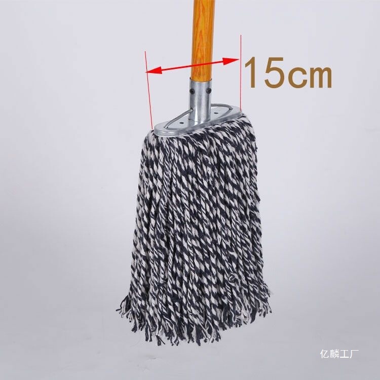 Rural Classroom Ordinary Absorbent Industrial Mop Office Water Squeeze Bucket Lightweight Household Mop Large Old-Fashioned Mop Small