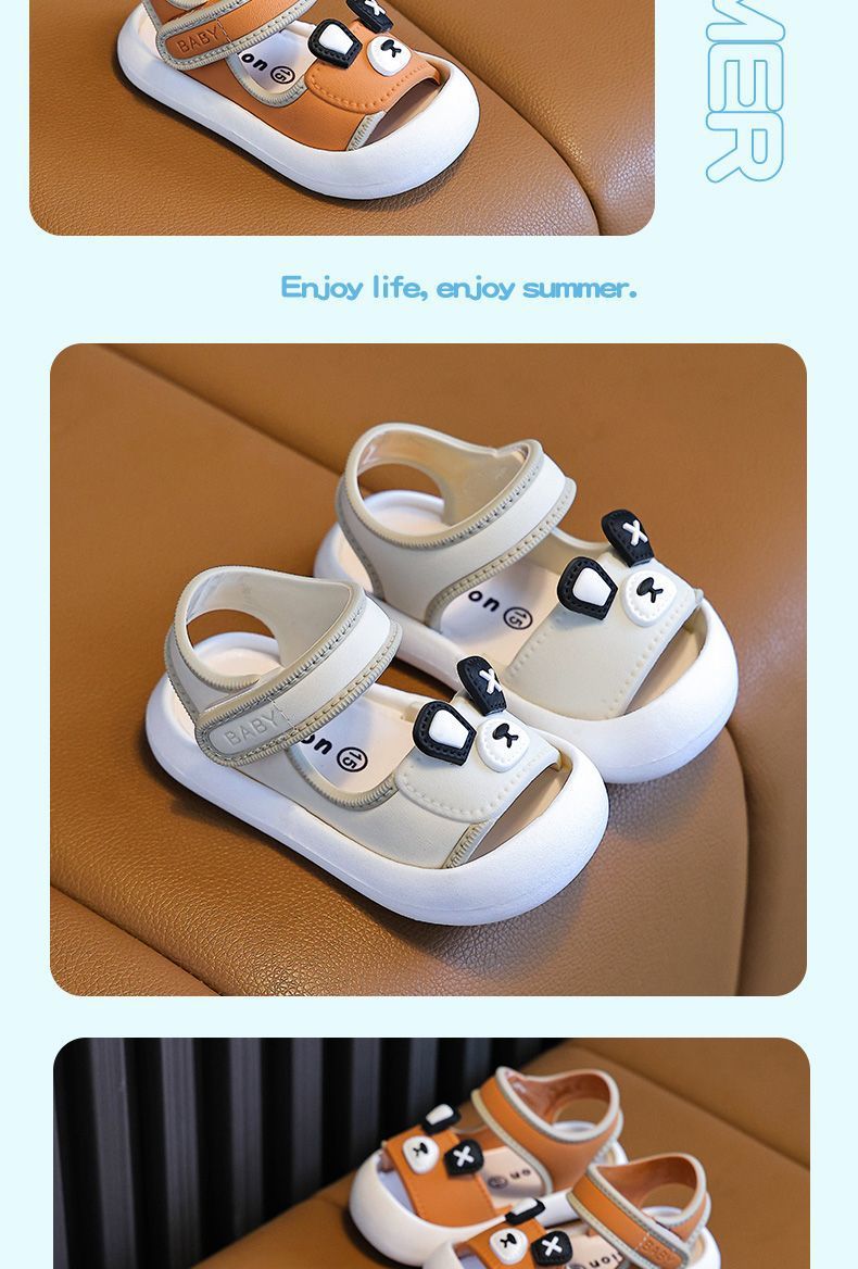 Lightweight Summer Sandals For Toddlers With Closed Toe Design_voghion.com