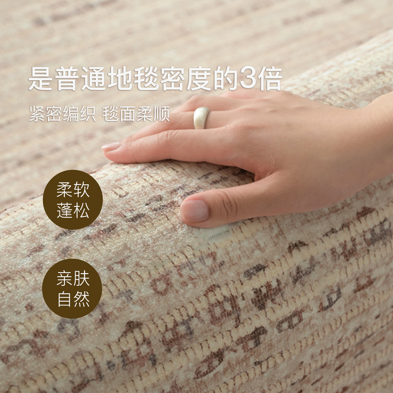 地毯客厅2025新款侘寂风卧室轻奢高级感沙发免洗易打理防水地毯|undefined