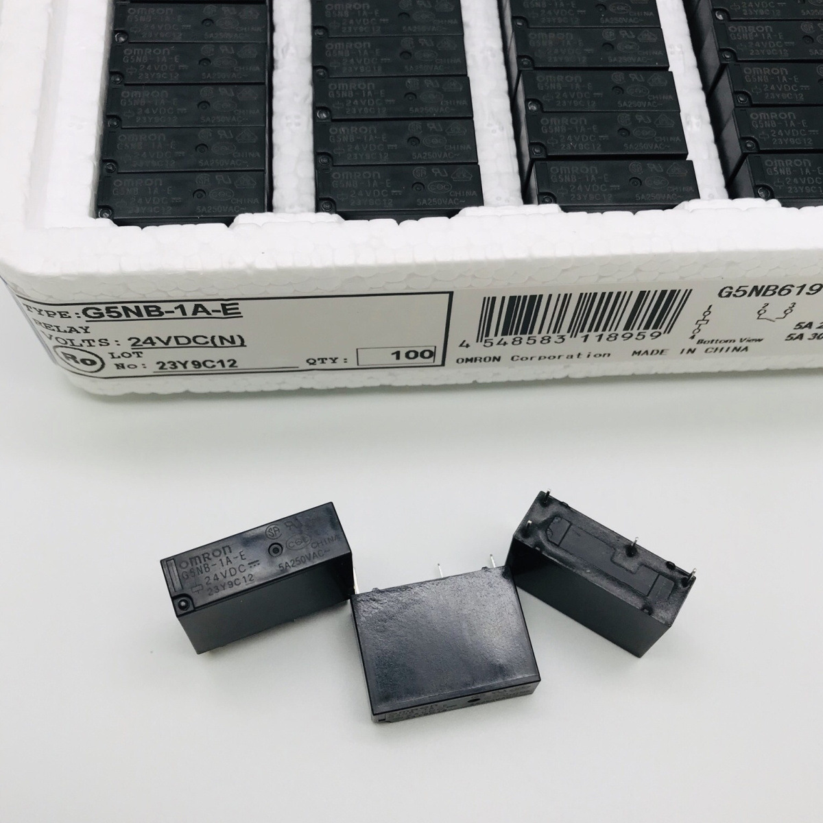 全新原装OMRON/欧姆龙电磁继电器G5NB-1A-E 5V 12V 24V 4脚5A