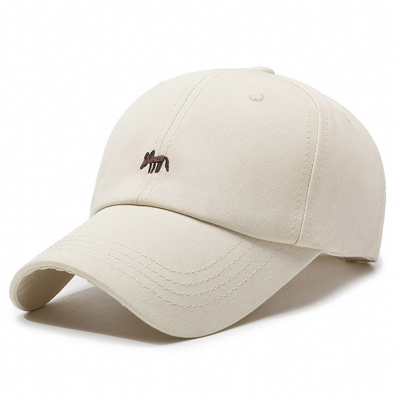 Korean Version Duckbill With Little Fox Embroidery, Wide Brim, Face Slimming, Versatile Casual Sunshade And Sun_voghion.com