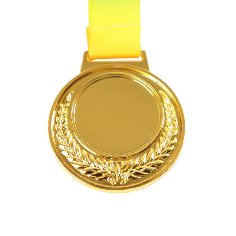Juegos de maratón de la Escuela de la competencia fija jardín de infantes hecho de metal de los niños listado medalla de oro y plata Medalla de la competencia de cobre