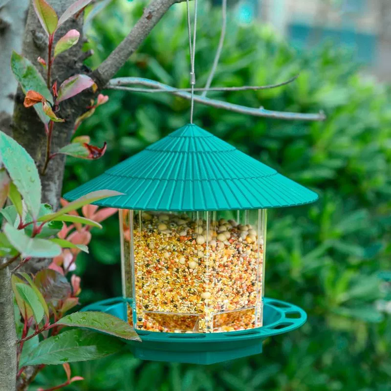 Compassion Водонепроницаемая кормушка для птиц Water Water Suster Fedrior Master Hai Tao Master Outdoor Bird Feed Balcony Bird Feeding Artifact