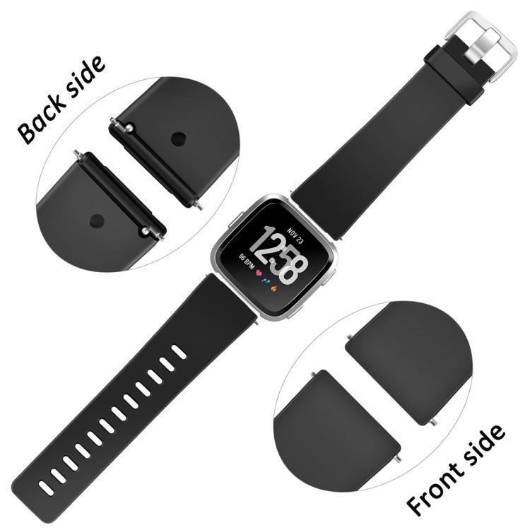 Para Fitbit Versa 2 / Versa / Versa Lite xDfind agujero plano sólido silicio S
