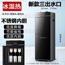 家用饮水机立式制冷制热两用双开门办公宿舍学校节能冰温热开水机