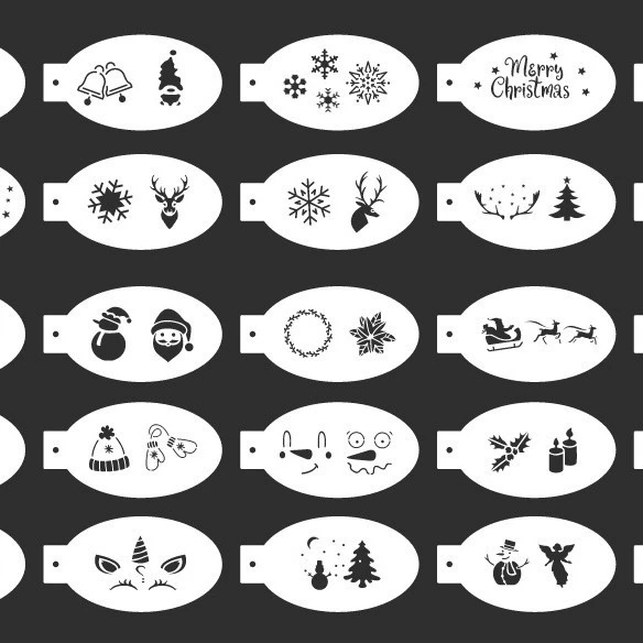 Painted inkjet children's template for face, mold, new collection