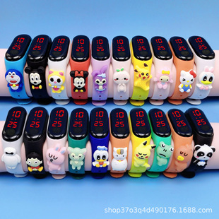 Children's Electronic Watch Fashion Anime Doll Led Hot Selling Electronic Watch Student Waterproof Touch Cute Bracelet Watch
