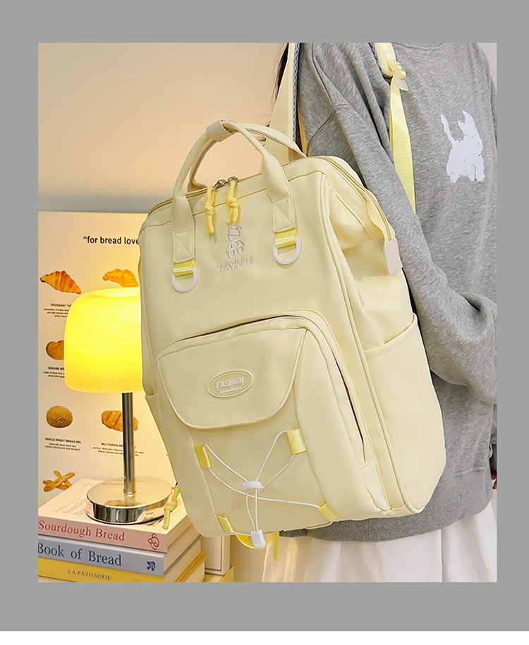 Kids Backpacks High Value Schoolbag Cream Cute Versatile Backpack Junior High School Student Schoolbag Female Dopamine Backpack_voghion.com