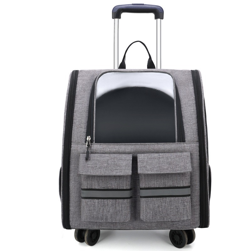 Bolsa para gatos para mascotas Fuera de la maleta portátil para mascotas Bolso para mascotas transpirable de viaje Bolso para mascotas Bolso para gatos con tirantes de gran capacidad