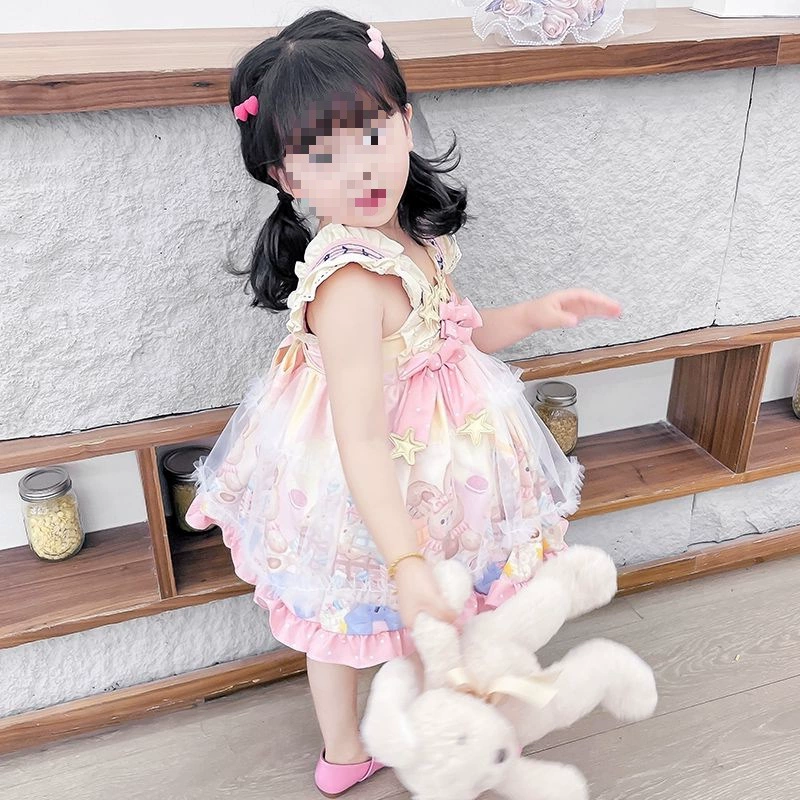 Костюм маленькой принцессы, осеннее платье, модный комплект, стиль Лолиты, интернет-знаменитость