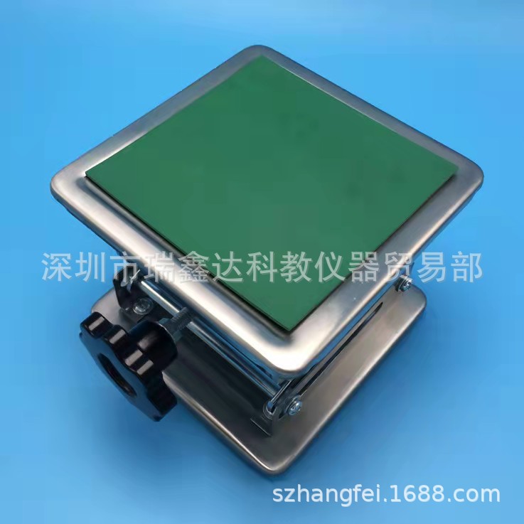 不锈钢升降台200*200*280mm实验室304不锈钢台面 手动小型升降台