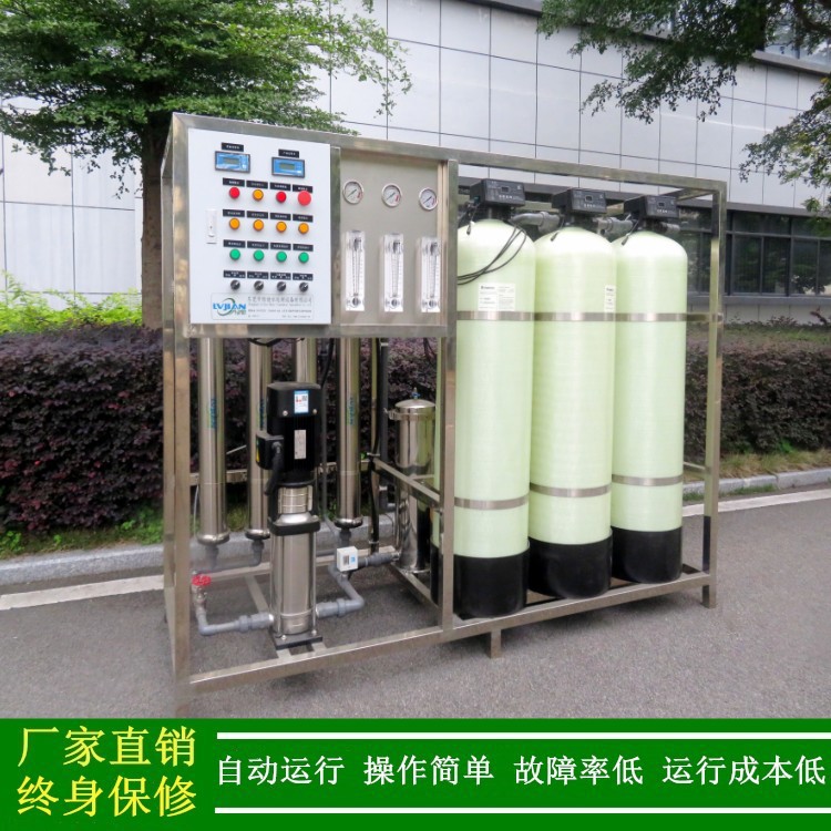 供应1吨/小时水处理设备工业锅炉用反渗透设备反渗透纯水设备绿健