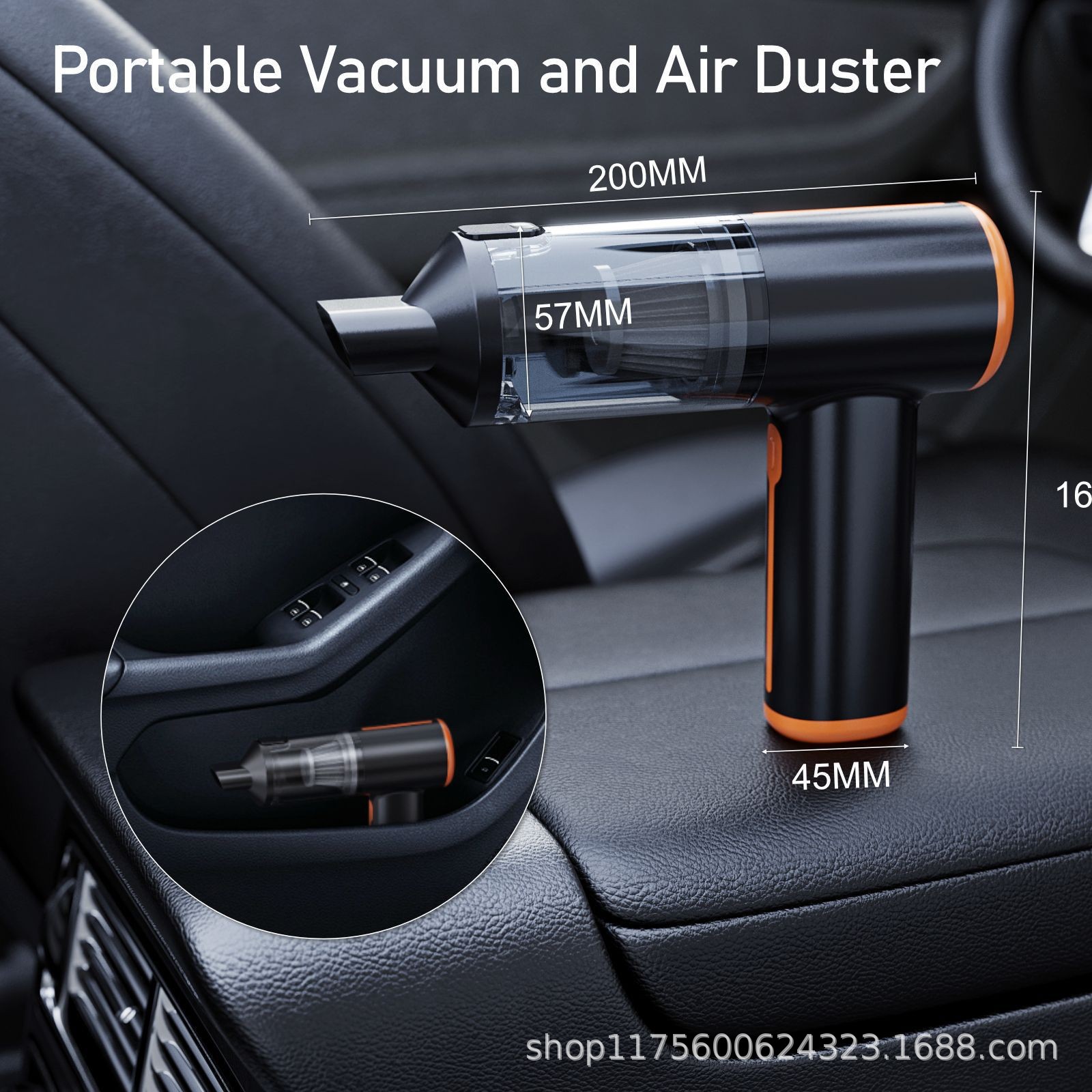 Wireless Car Vacuum Cleaner, Suction and Blowing All-In-One, Handheld, Small, Household, High Suction Power, Rechargeable Car Cleaner