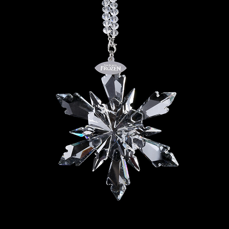 Qìchē Car Interior Pendant Crystal Snowflake Car Hanging Ornament (Car hanging) - ab-color