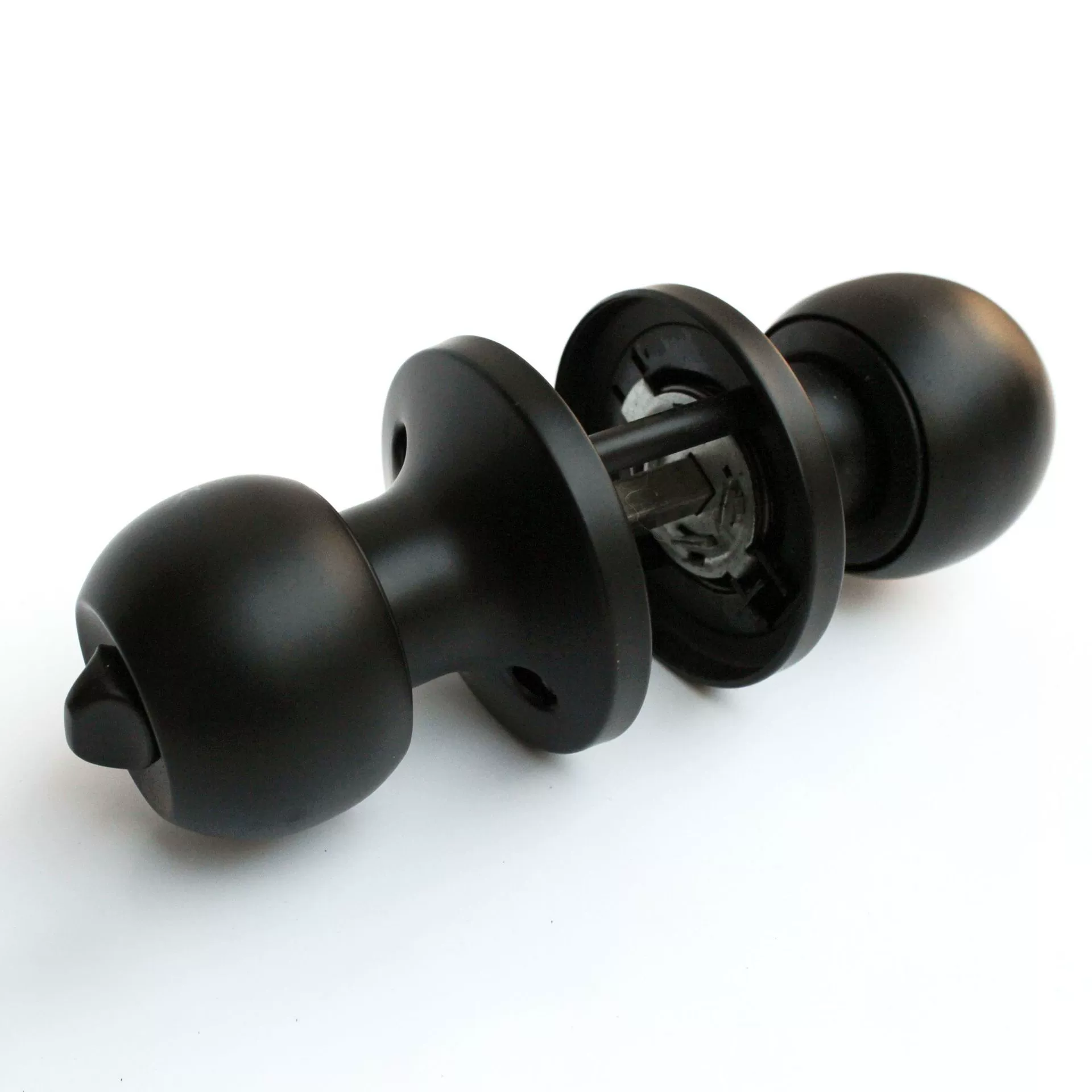 Элегантный черный трехполюсный замок Сферический дверной замок из нержавеющей стали внутренний дверной замок для спальни шариковый замок из нержавеющей стали для ванной комнаты