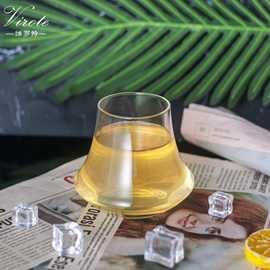 网红款火山单品咖啡杯ins烈焰杯子咖啡馆Dirty拿铁杯玻璃杯酒杯