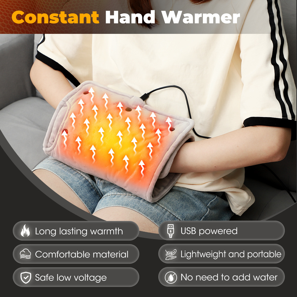 Cross-border USB direct plug heating hand warmer treasure constant temperature heating shawl electric blanket intelligent temperature control home office hand warmer bag 3