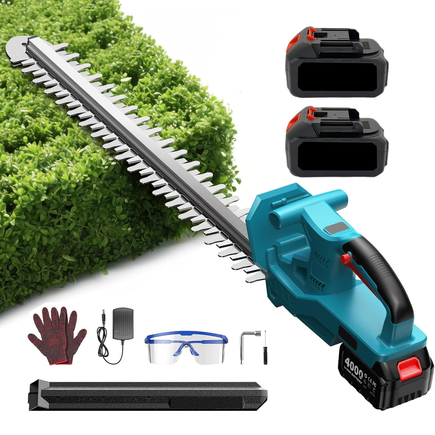 Cross-Border New Lithium Battery Cordless Electric Hedge Trimmer for Home Garden Pruning, Tea Leaf Trimmer, Greening Tool