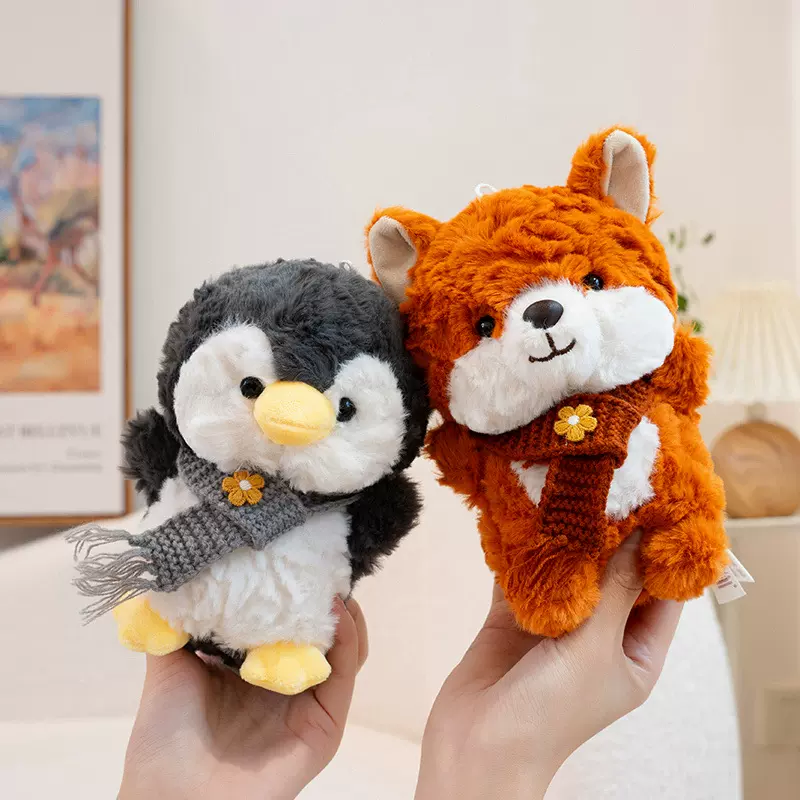 萌宠乐园狐狸考拉企鹅玩偶小挂件毛绒玩具小动物公仔儿童生日礼物