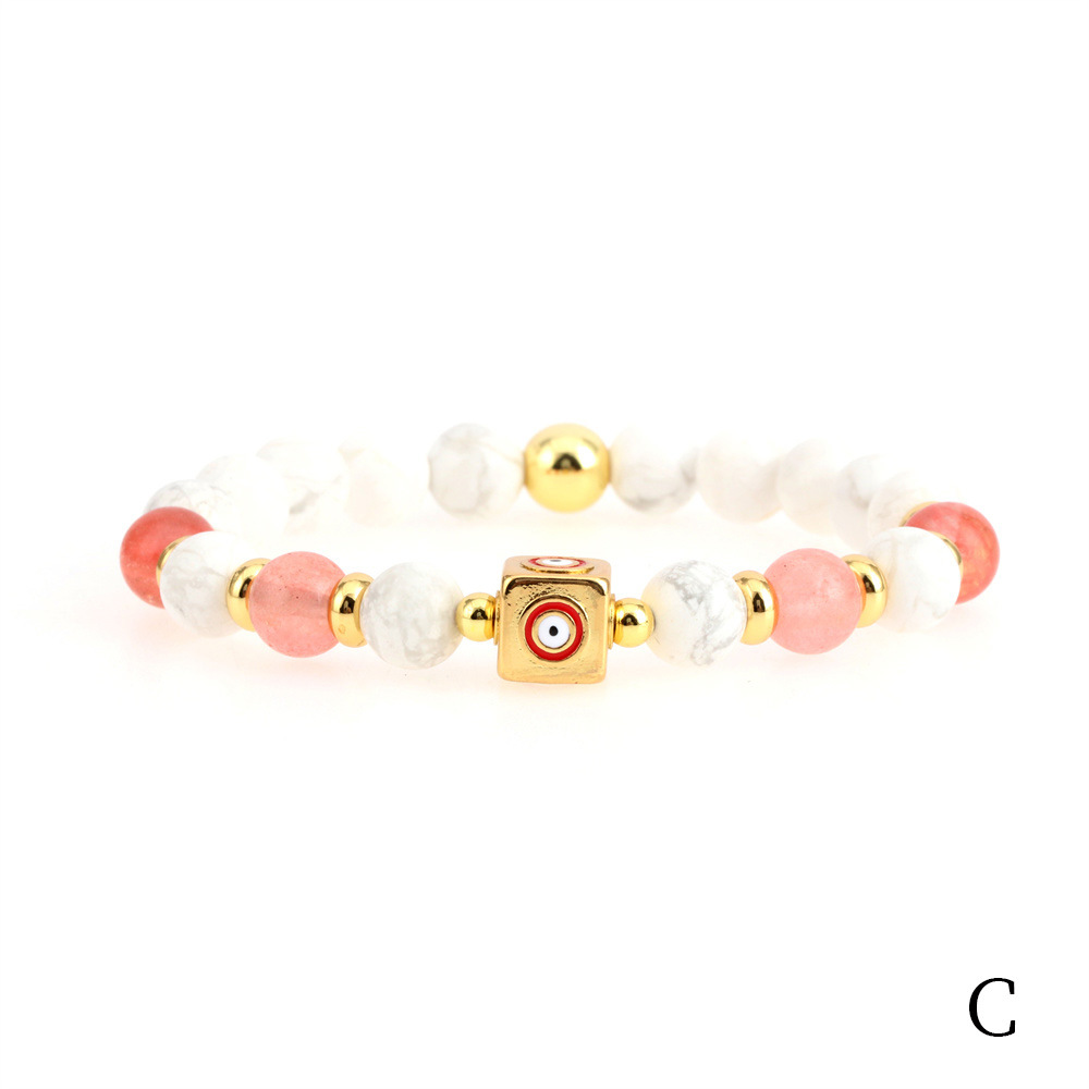 Fashion Eye Copper Enamel Bracelets 1 Piece