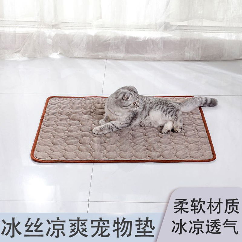 Almohadilla de hielo para mascotas Almohadilla para perros fresca de verano Almohadilla para gatos para mascotas Almohadilla de hielo transpirable para gatos Suministros para mascotas Almohadilla para perros de verano