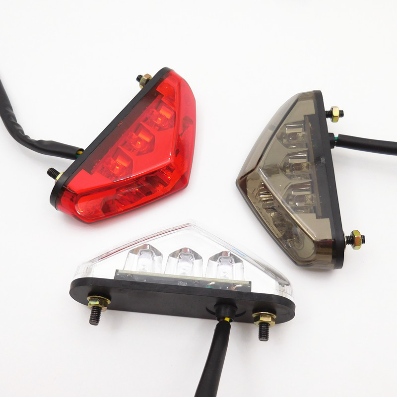 CH-2041B electric scooter modified LED rear tail light scooter triangle brake light motorcycle tail light