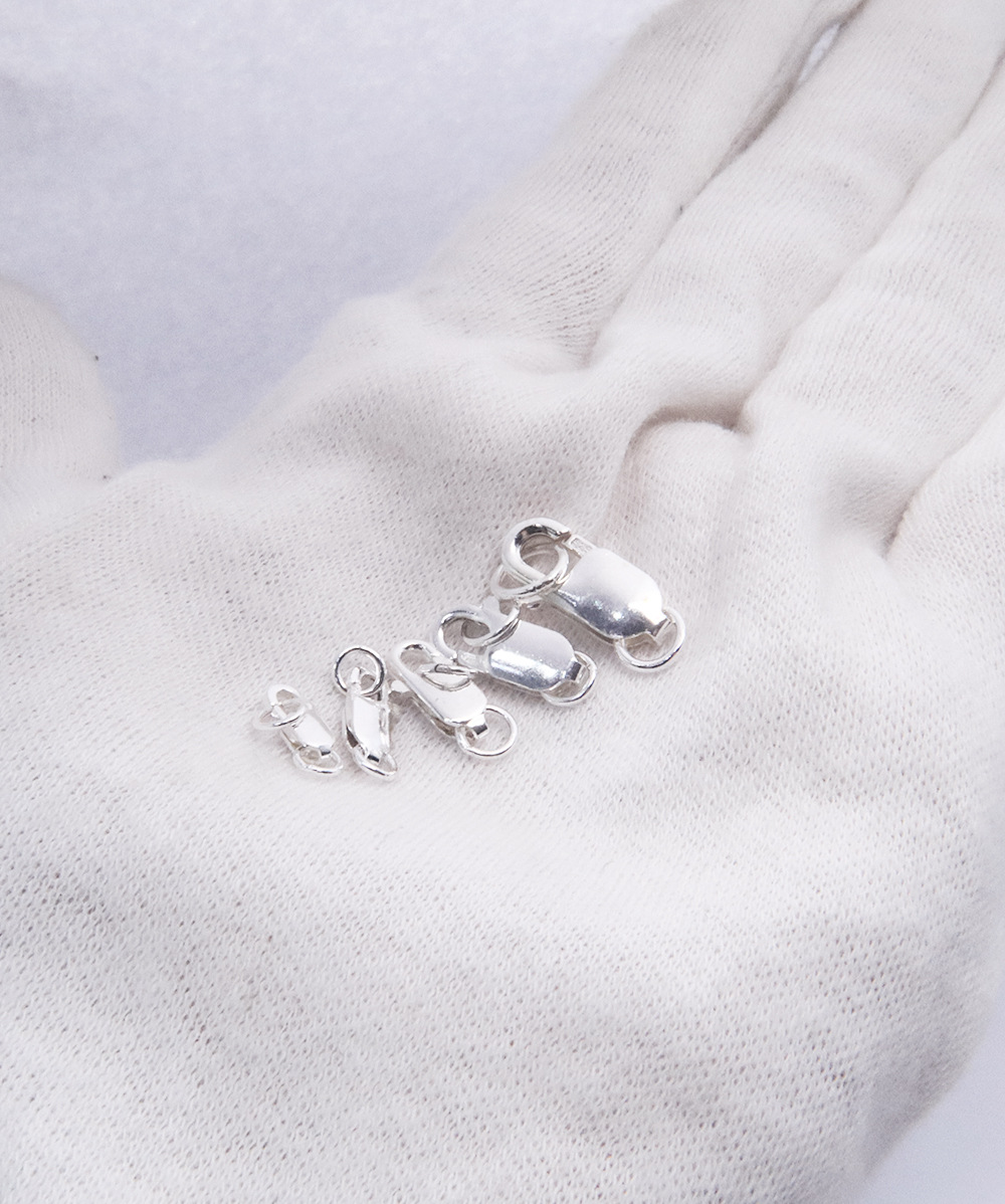 3g Weight Jewelry Buckle Jewelry Making Type 1 Piece 925 Sterling Silver Solid Color Jewelry Buckle Jewelry Accessories