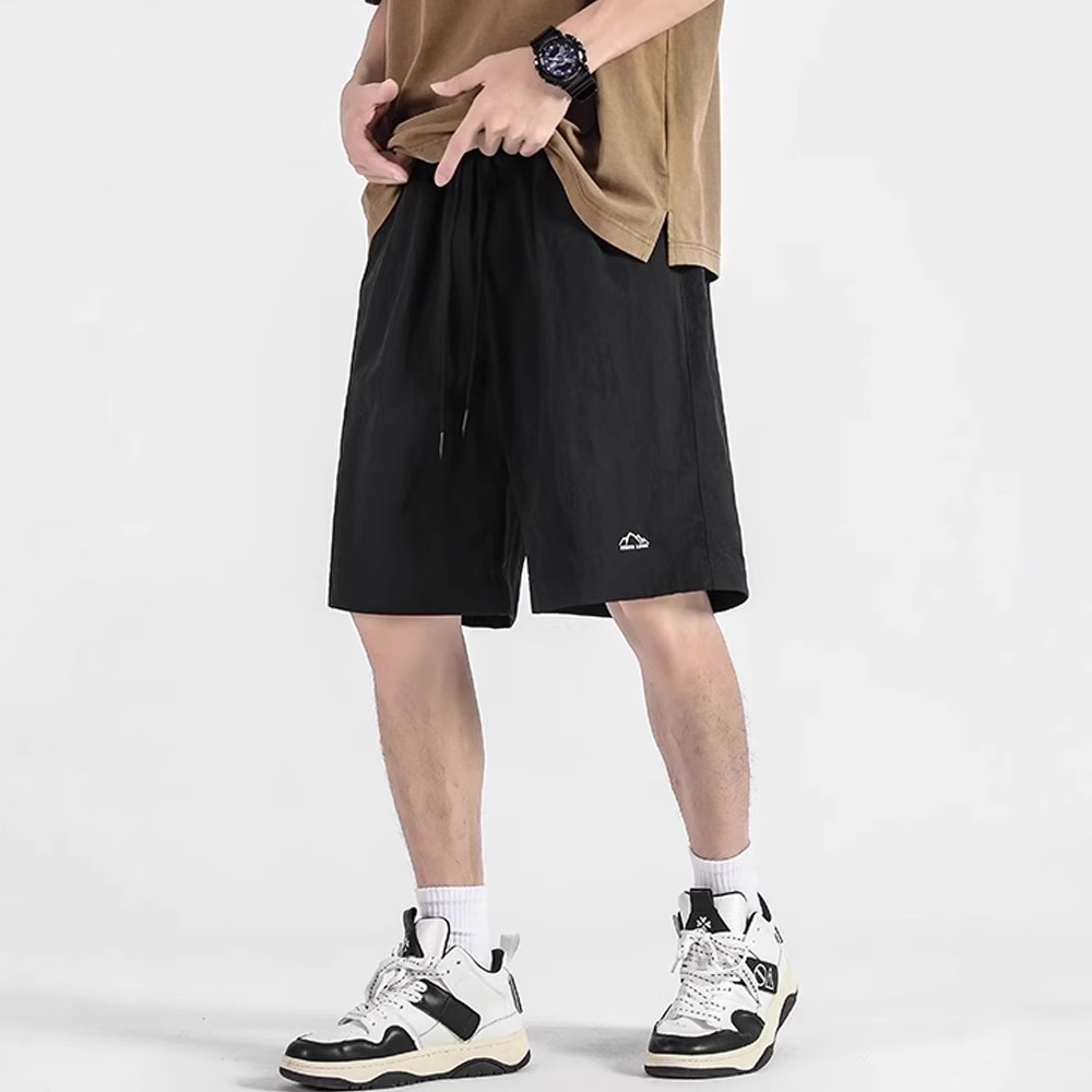 NASA Outdoor Quick-drying Shorts Men's Summer American Style Woven Trendy Brand Sports Beach Pants Breathable and Cool Medium Pants