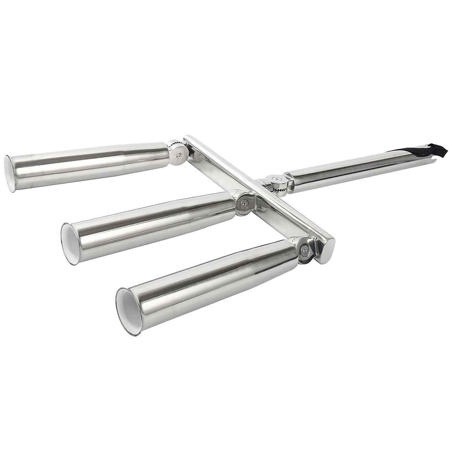 不锈钢3管鱼竿支架 单独可万向旋转鱼竿座 船用游艇用五金配件