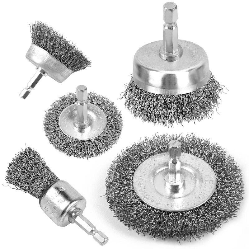 Cross-border 1/4 inch hexagonal electric brush head replacement gap sanding brush cleaning rust polishing drill wire brush Cross-border 1/4 inch hexagonal electric brush head replacement gap sanding brush cleaning rust polishing drill wire brush