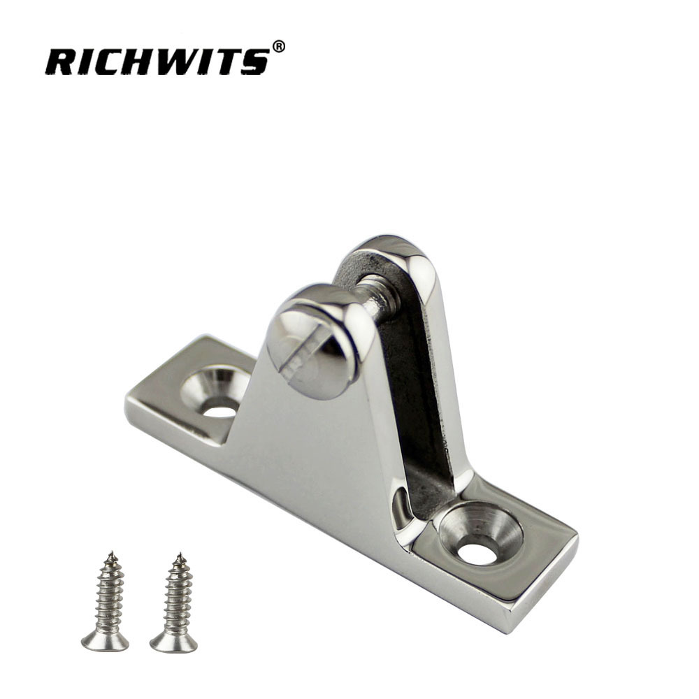 RICHWITS  不锈钢正山形座 山型座 Deck Hinge 游艇遮阳五金配件