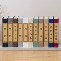 Книжная полка, реалистичные реквизиты, украшения для офиса, китайский стиль