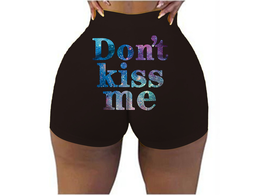 Pantalones cortos de cadera deportivos casuales de camuflaje con estampado digital europeo y americano, las mujeres pueden pedir una pieza