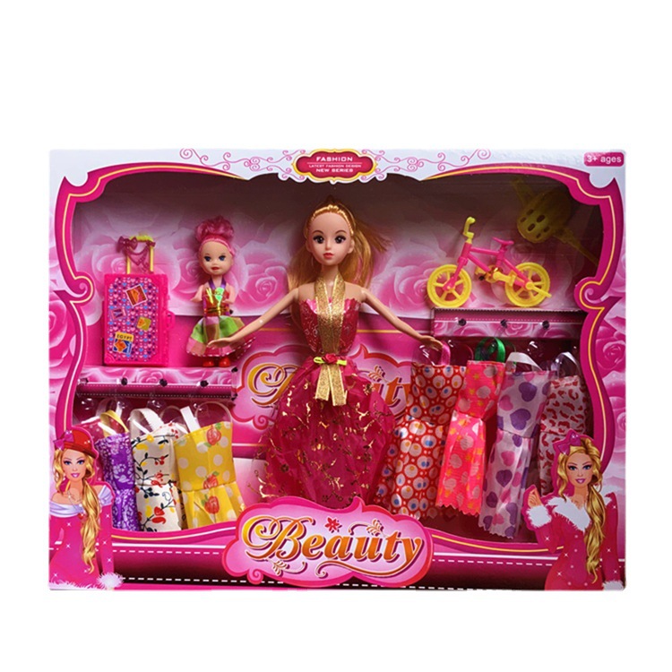 Yi Tian muñeca Barbie caja de regalo traje jugar casa entrenamiento clase niña juguete puesto de vestir regalo premio