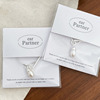 Brand advanced necklace from pearl, chain for key bag , jewelry, silver 925 sample, light luxury style, high-quality style