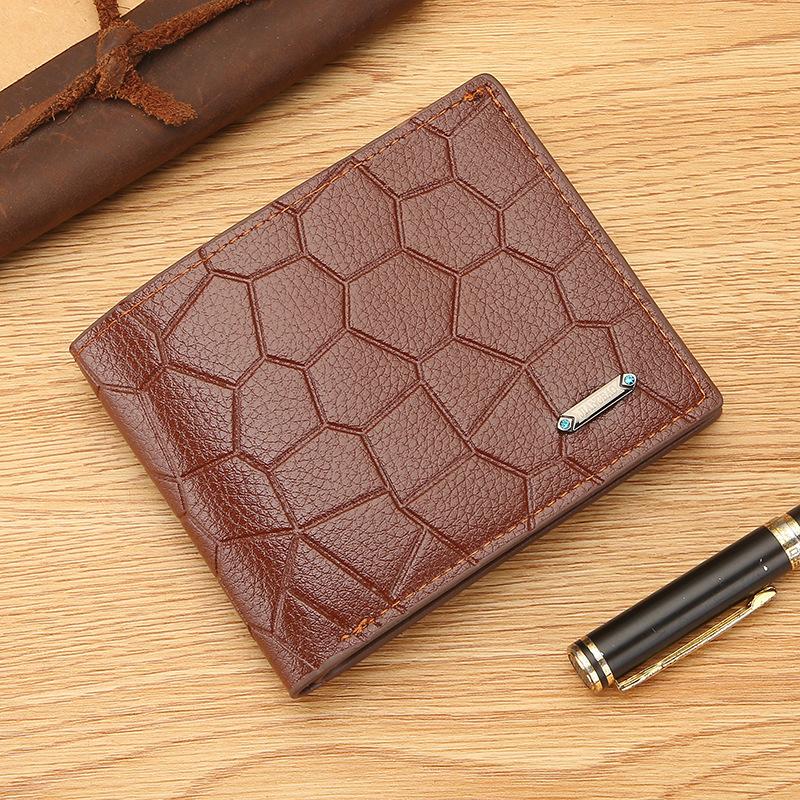 Factory direct supply men's wallet wallet new fashion stone pattern leisure coin purse large capacity change bag wholesale