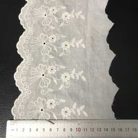 蝴蝶结棉布刺绣花边洛丽塔服饰新款棉条码蕾丝连衣裙DIY手工辅料