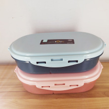 厨房冰箱长方形保鲜盒塑料饭盒食品餐盒水果分格盒学生上班午餐盒