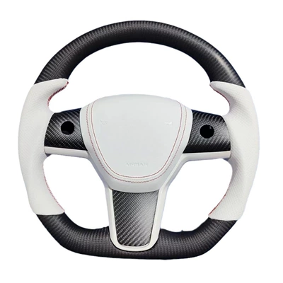 suede D-shaped steering wheel, Steering wheel