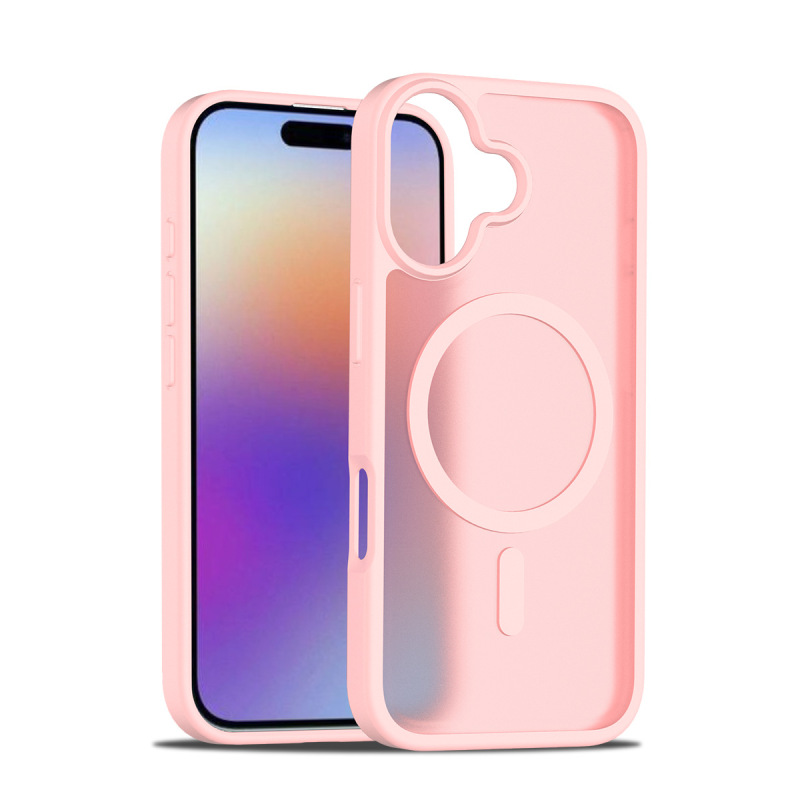 メーカーカスタマイズされた新しいApple 17promax肌のような感触の磁気吸着携帯電話ケース2.0落下防止iphone16携帯電話ケース|undefined