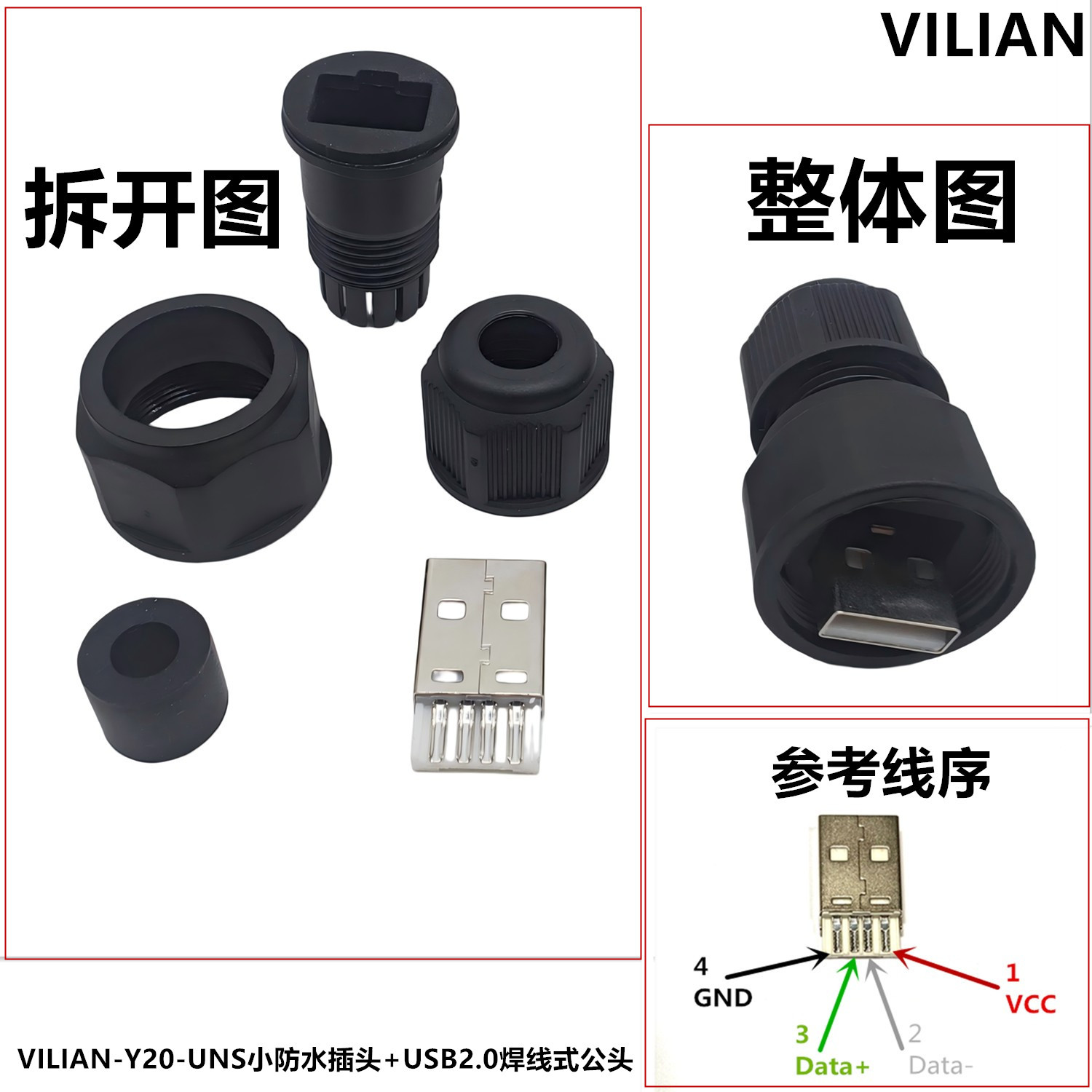 M24����Բ��ģ��Hdmi����RJ45��������usb�ӿ�IP67IP68��ͷ������