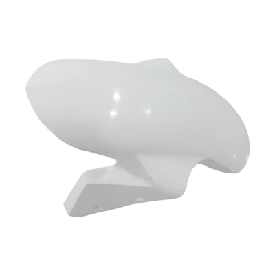 Double R Side Panel Protection – Motorcycle Fender - b1012-04-front-mudguard-white-embryo