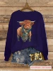 Blue [Pullover Round Neck]