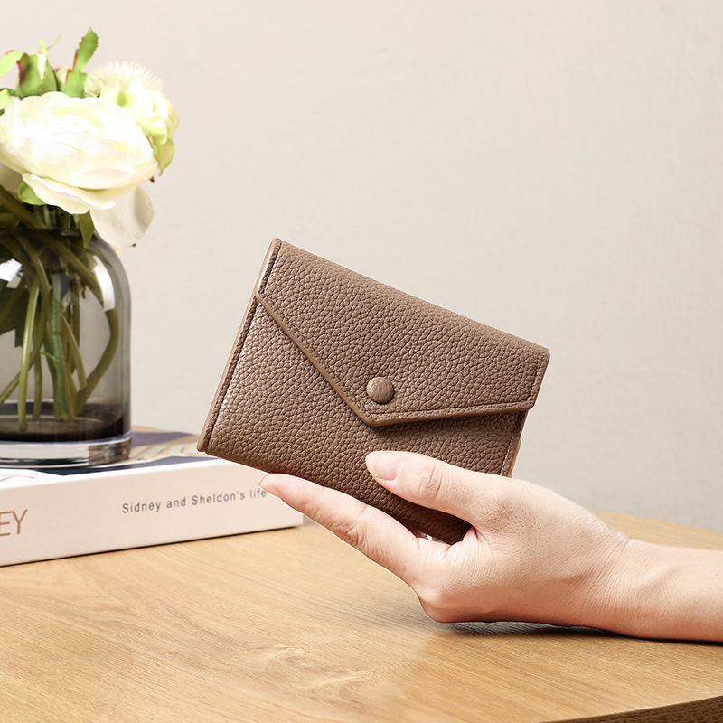 Haidao cartera pequeña cartera damas ultra delgada 2024 nuevo bolso de tarjeta de estudiante en una cartera de alto nivel sentido multifuncional