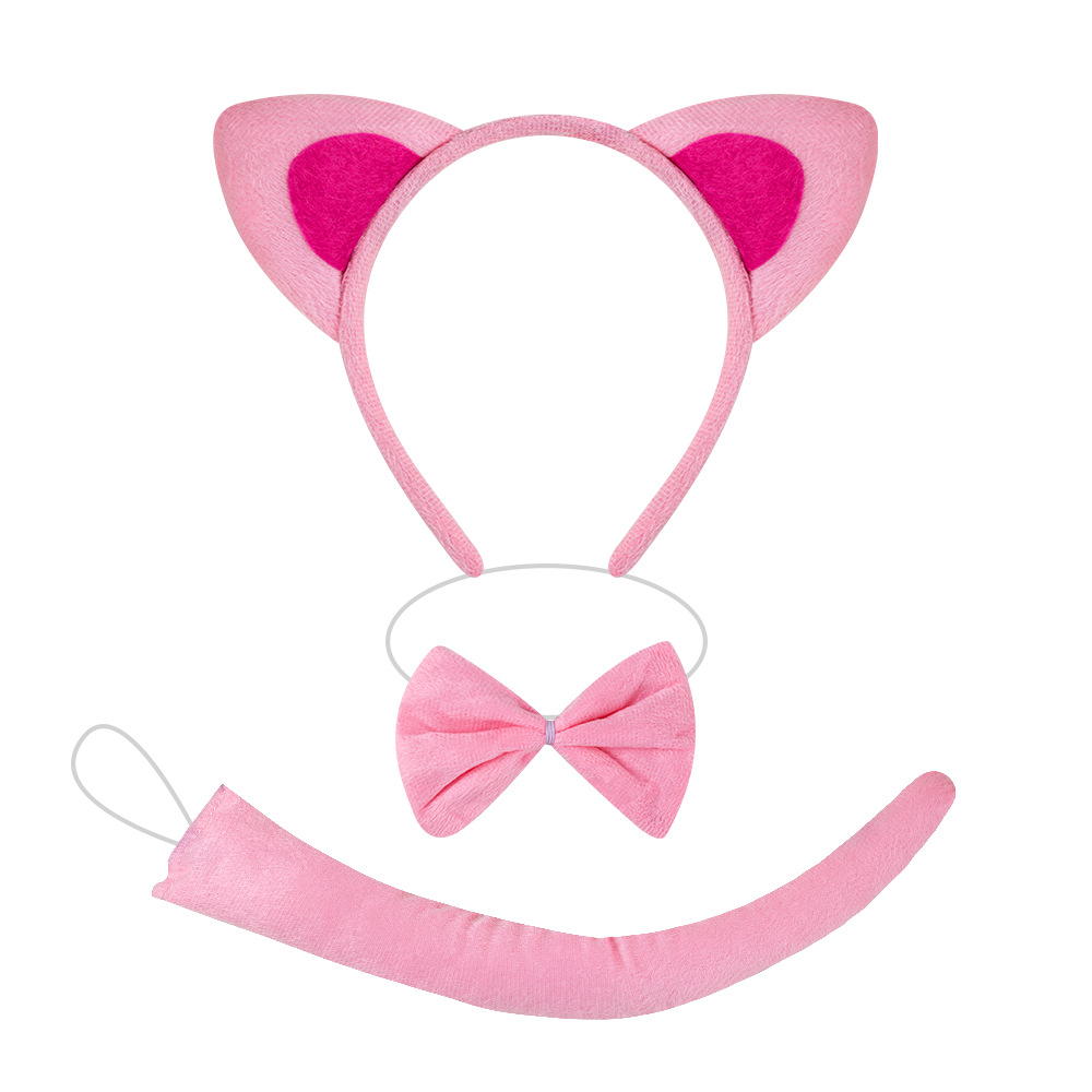 Gatito diadema discoteca jugar gato rendimiento animal tocado Halloween animal diadema gato chica rendimiento apoyos