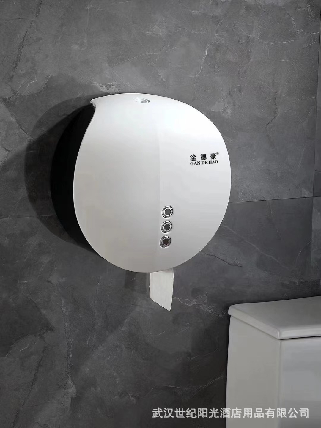 Caja de papel de rollo grande sin perforaciones Hotel rollo caja de papel higiénico estante de papel higiénico montado en la pared caja de papel de placa grande