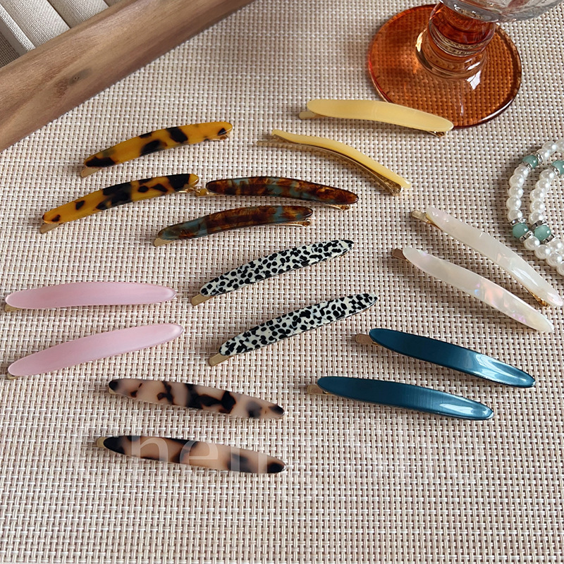 Atmosphere New Acetic Acid Clip Willow Leaf Long Elegant Simple Bangs Clip Side Hairpin Middle Hair Clip Atmosphere New Acetic Acid Clip Willow Leaf Long Elegant Simple Bangs Clip Side Hairpin Middle Hair Clip