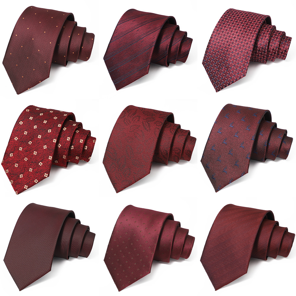 Burgundy retro tie