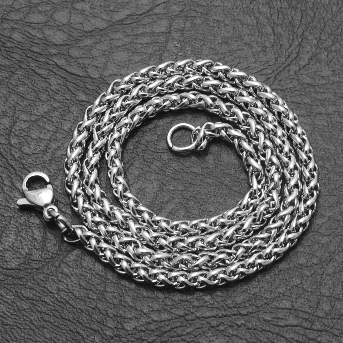 Collier cubain en acier inoxydable pour homme, chaîne épaisse en argent sterling, style hip-hop, os de dragon_voghion.com